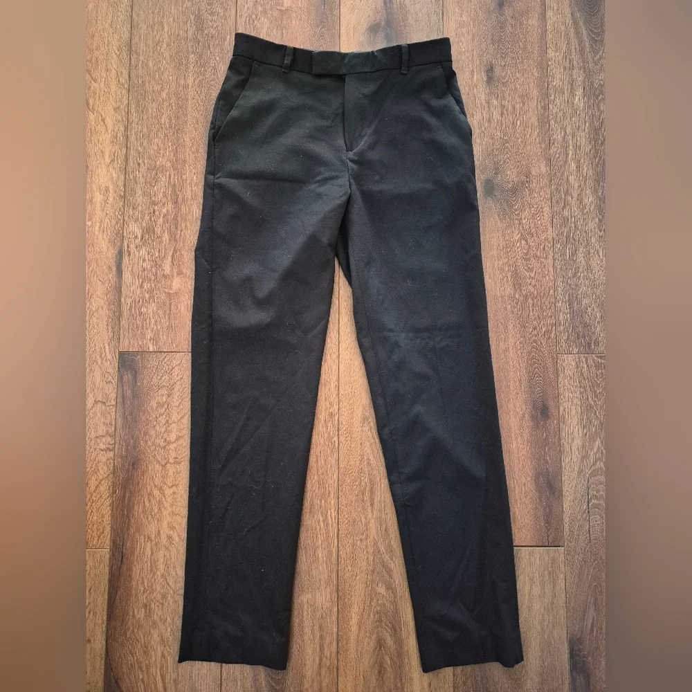Calvin Klein Black Straight Leg Regular Fit Pants Girls Sz 18